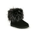 thumbnail image 1 of Mata Round Toe Fluffy Faux Fur Cuff Bootie 20434, 1 of 6