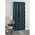 thumbnail image 2 of Mainstays Blackout Curtain Panel Pair, Set of 2, Medallion Dark Teal Blue, 30"W x 95"L, 2 of 7