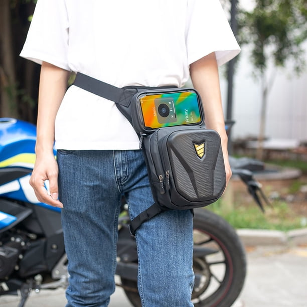 Bolsa Lateral Para Pierna De Motocicleta Bolsa Lateral Para Pierna De Motocicleta RZAHUAHU Bolso lateral para pierna de motocicleta Riñonera casual para exteriores Riñonera para cadera
