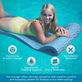 thumbnail image 5 of VOS Extreme Wavy Swimming Pool Lounger â€“ Premium Ultra Buoyant Foam Mat for Adults - Pool Floats Accessory for Relaxing in Pools,Lakes,Beaches and Water Parks-UV & Chlorine Resistant(Barrier Blue), 5 of 7
