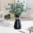 thumbnail image 5 of Imitation Porcelain High-Rim Vase, Elegant Plastic Flower Holder for Dried Floral Arrangements, Chic Decorative Vase for Home Decor, Modern Style Accents for Living Room or Office (Black), 5 of 7