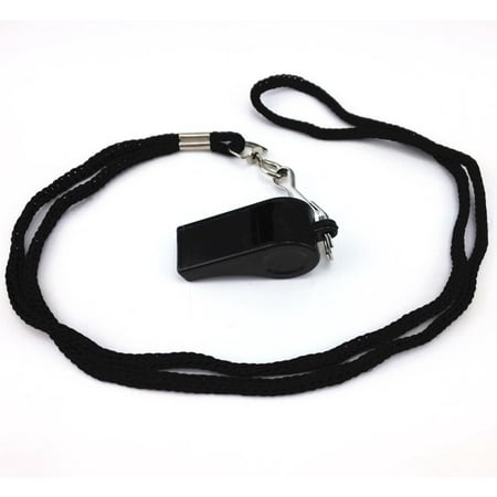 6Pcs whistle with lanyard death emergency bear bells for hiking - Professional Soccer Football Referee with Adjustable