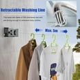 thumbnail image 5 of Retractable Clothesline with 2 x 5M Stainless Steel Wire, Adjustable for Indoor and Outdoor Use, 5 of 5