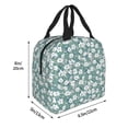 thumbnail image 3 of Lsque Floral Pattern Lunch Bag Women/Men Insulated Lunch Box,Small Leakproof Cooler Food Lunch Containers Reusable High Capacity Lunch Tote Bags, 3 of 6