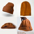 thumbnail image 2 of ACCEHUT Unisex Acrylic Knit Beanie - Comfortable Winter Ski Cap in Solid Colors for Men & Women - Stretchy Cuffed Skull Hat for Warmth & Style Tan, 2 of 5