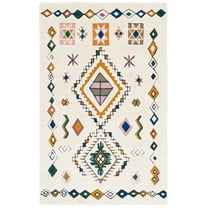 SAFAVIEH Casablanca Pompeii Southwestern Area Rug, Ivory/Green, 3' x 5'
