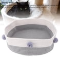 thumbnail image 4 of Panier-lit Grattoir pour Chat, Maison pour Animal en Corde de Coton Tricotée à la Main avec Conception Robuste, Style Élégant pour la Maison Intérieure, Matériau Haute Résistance, Doux pour la Peau, Empêche la Déformation, 4 of 7