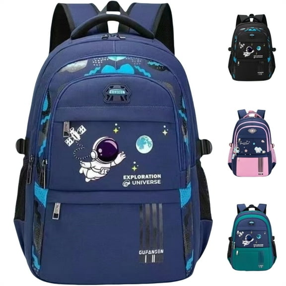 Backpack for Elementary School Bags Middle School Primary School Bookbags Lightweight Sturdy Spaceman Gifts, Blue