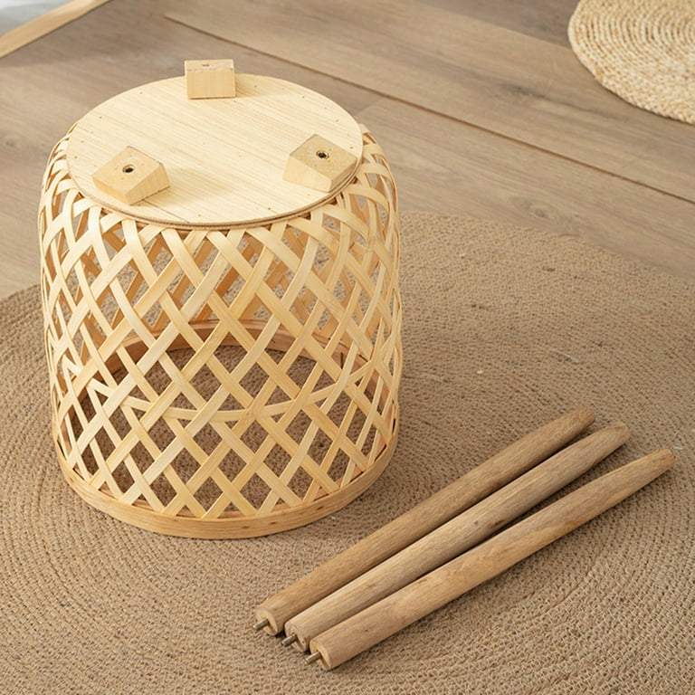 Bamboo Table Plant Container, Bamboo Weaving Basket