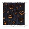 thumbnail image 5 of Halloween Glowing Pumpkins Pattern Shower Curtain 72"x72" ,Bathroom Decorative Shower Curtains Set with 12 Hooks,Modern Waterproof Washable Shower Curtain, 5 of 6