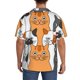 thumbnail image 3 of Balery Funny Cats Camisa Casual de Manga Corta con Botones para Hombre, Texturizada, Estilo Cubano, para Playa, Verano-4X-Large, 3 of 5