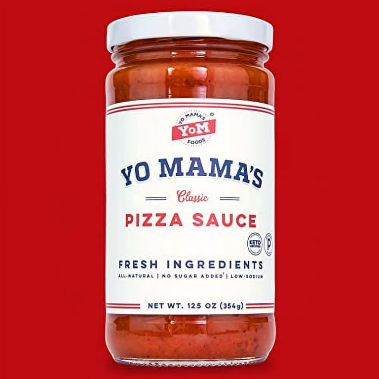  Keto Classic Pizza Sauce by Yo Mama's Foods – Pack of (4) - No  Sugar Added, Low Carb, Vegan, Gluten Free, Paleo Friendly, and Made with  Fresh Non-GMO Tomatoes! 