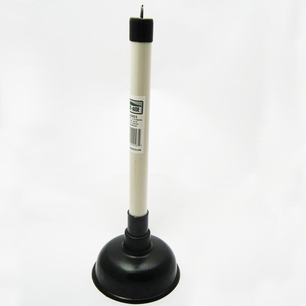 Large 7 for efficient Suction! Precision Pressure Original Bathroom Toilet Plunger Suction Cup with Long Wooden Handle Fix Clogged Toilets