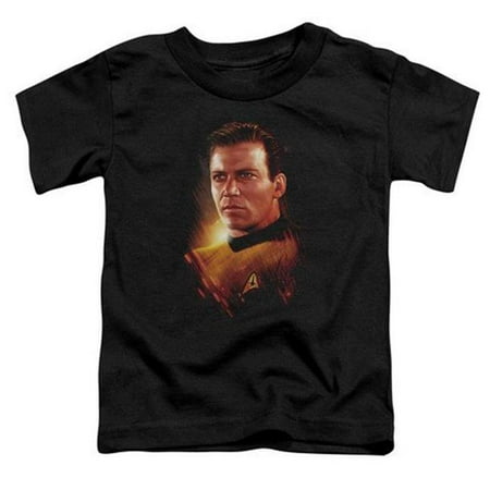 

Trevco Star Trek-Epic Kirk - Short Sleeve Toddler Tee - Black- Large 4T