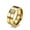 Gold, variant on Stainless Steel Diamond Wedding Ring Unisex Geometric Fashion Sizes Eight Nine Ten Eleven Twelve Thirteen Gold