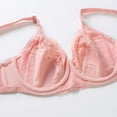 thumbnail image 6 of AJGRHE Women Active BraDouble Lace Lingerie Plus Size Bra for Full Support and Comfort 105D Pink, 6 of 6