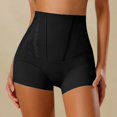 thumbnail image 2 of Gpoecd Womens Boxer Briefs Lace Mid Rise Control Lifting No Ride Up Seamless Breathable Plus Size Panties Black,M, 2 of 5