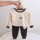 thumbnail image 3 of Odeerbi 1-8 Años Niño Niña Pijama de Invierno de Algodón de Forro Polar de Manga Larga Conjunto de Pantalón Suave Estampado Para Dormir Conjunto de Pijama de Dos Piezas, 3 of 3