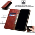 for iPhone 16 Waxy Leather Phone Case, Retro Oil Wax Style with