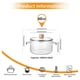 thumbnail image 4 of Glass Cookware Simmer Pot, Glass Cooking Pot with Lid-1.8L(60oz) Heat Borosilicate Glass Cookware Stovetop Pot, 4 of 5