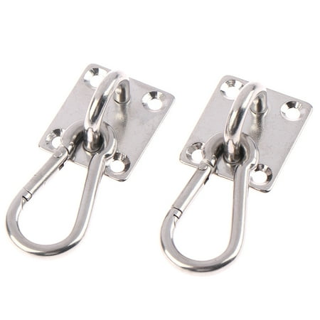 

2Sets U-Shaped Hooks Stainless Steel Heavy Duty Multi-Function Hammock Hook