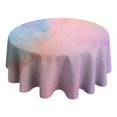 thumbnail image 4 of Dreamy Pastel Sky Round Tablecloth 60"x60",Wrinkle Wipeable Table Cloth for Kitchen Dining Room Picnic Patio Party, 4 of 6
