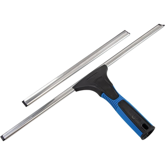 Unger Professional 18 EZ Change Window and Glass Cleaning Squeegee, Clean Large and Small Windows, Rubber Blade Tool for Streak-Free Results, Includes 12 Channel