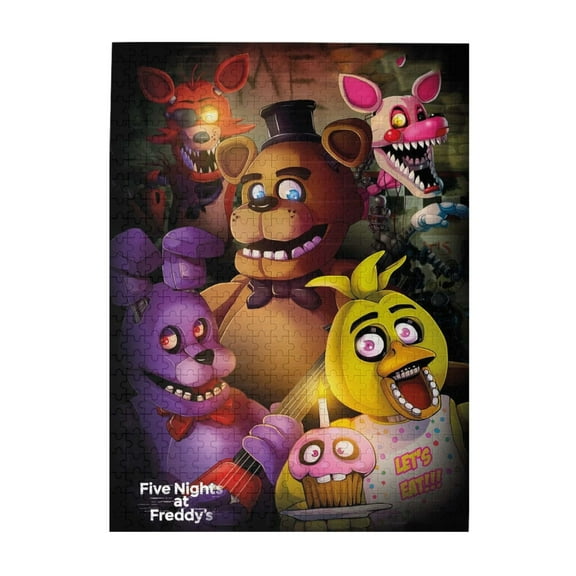 500 Pieces Puzzles Five Nights At Freddy'S Wooden Puzzle Large Puzzle Game Artwork Family Decorations Unique Puzzle Gift