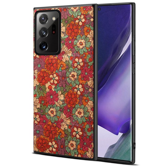 For Samsung Galaxy Note20 Ultra 5G / Note20 Ultra Phone Case Flower Pattern Cover - Summer / Red