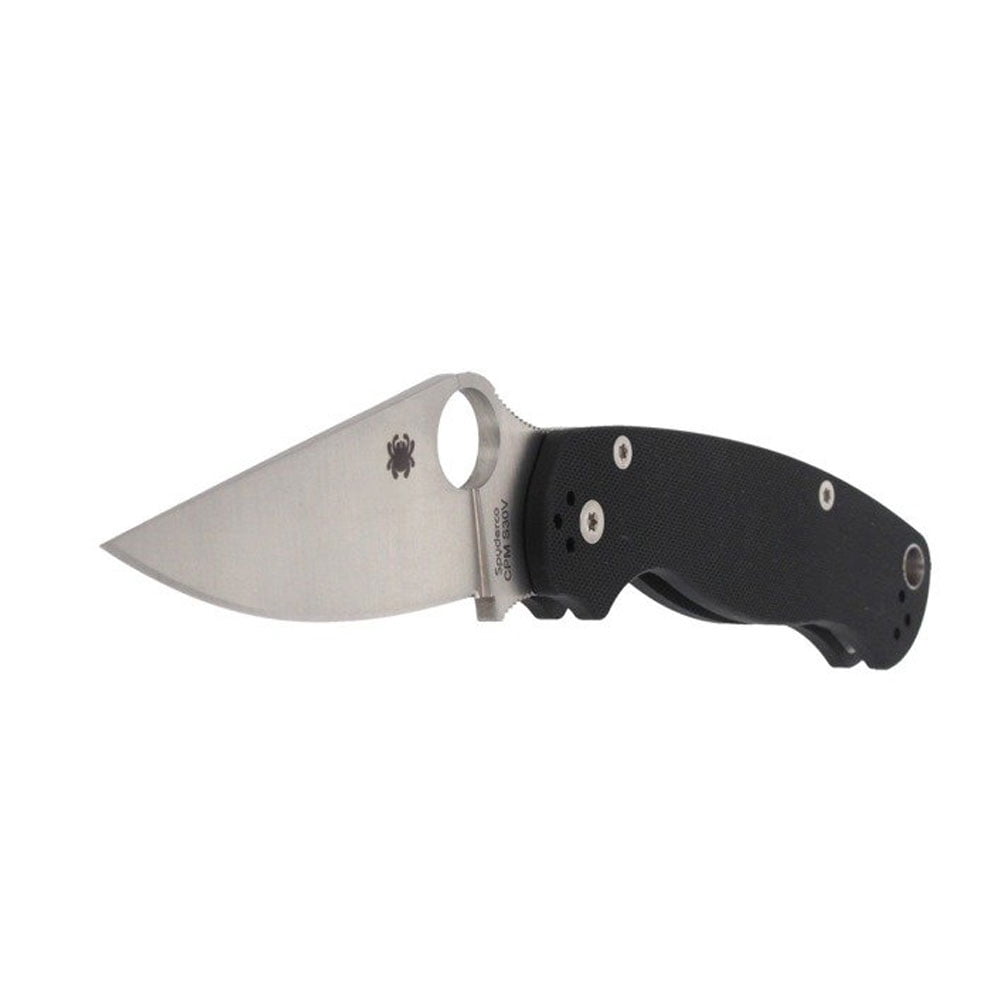 Spyderco Paramilitary 2 Folding Knife 3.42" CPM-S45VN Satin Plain Blade, Black G10 Handles, Compression Lock - C81GP2