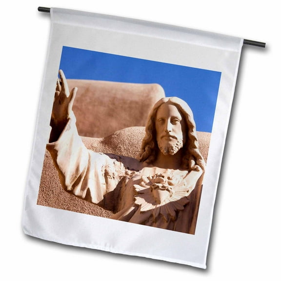 3dRose, Abiquiu, New Mexico, United States - US32 JMR1061 - Julien McRoberts, 12 x 18 inch Garden Flag