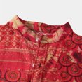 thumbnail image 5 of Men Printed Stand-up Short-Sleeved Spring Shirts for Casual Daily Wear Red 3XL, 5 of 7