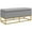 Grey, variant on HOMCOM Storage Ottoman with Flip Top, Upholstered Storage Bench Beige