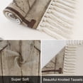 thumbnail image 5 of Hallway Runner Rug 2'x 6', Farmhouse Wood Grain Reversible Washable Rug with Tassels, Vintage Country Barn Gate Brown Decorative Modern Soft Carpet Mat for Living Room, Kitchen, Dining Room, 5 of 9