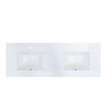 thumbnail image 4 of Altair Design 60 in. Stone effects Vanity Top in Snow White with White Sink, 4 of 5