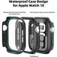 thumbnail image 5 of XiHAMA 2 in 1 Waterproof Case Compatible with Apple Watch Screen Protector 40mm 46mm 41mm 42mm Series 4 5 6 SE/SE 2nd Gen Accessories Built-in Tempered Glass Film Face Protective & PC Bumper Cover, 5 of 7