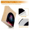 thumbnail image 4 of Wolf Head Colorful Napkin Holder for Table Clear Napkin Stand Paper Holder Acrylic Organizer Dispenser Napkins for Dinner Kitchen Restaurant Room, 4 of 8