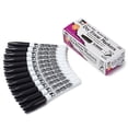 thumbnail image 1 of Dry Erase Markers, Pocket Style, Bullet Tip, Black, Pack Of 12, 1 of 1