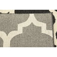 thumbnail image 3 of Unique Loom Trellis Collection Area Rug - Philadelphia (8' Square Black/Beige), 3 of 13