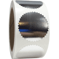 thumbnail image 3 of Envelope Seals Serrated Edge Labels Metallic Silver Stickers | 2" inch Round - 500 Pack | InStockLabels.com, 3 of 3