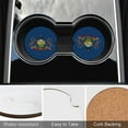 thumbnail image 5 of Pennsylvania Flag Car Coasters for Drinks with A Finger Notch for Easy Removal Cup Holder Coaster Cup Mat Car Interior Accessories 4PCS, 5 of 8