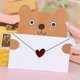 thumbnail image 1 of Tarjetas de mensaje de animales lindos, mini tarjetas de sobre, papelería de agradecimiento, tarjetas de felicitación para niños, 9 piezas, 1 of 4