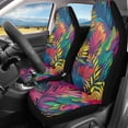 thumbnail image 2 of XYZCANDO Front Seats Covers Breathable Car Seat Covers for Front Seats Car Front Seat Covers Durable Comfortable Truck Van, Colorful Leaf Pattern, 2 of 10