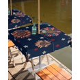 thumbnail image 2 of Fsddascl Independence Day Outdoor Tablecloth - 60x60 Inch Square Dining Table Cover, Blue Stars Stripes Sunflower Modern Waterproof Outdoor Table Cloth with Umbrella Hole & Zipper for Picnic/Patio, 2 of 7