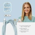thumbnail image 4 of Liquipel 6' USB A to USB C Cable, Blue, 581066, 4 of 7