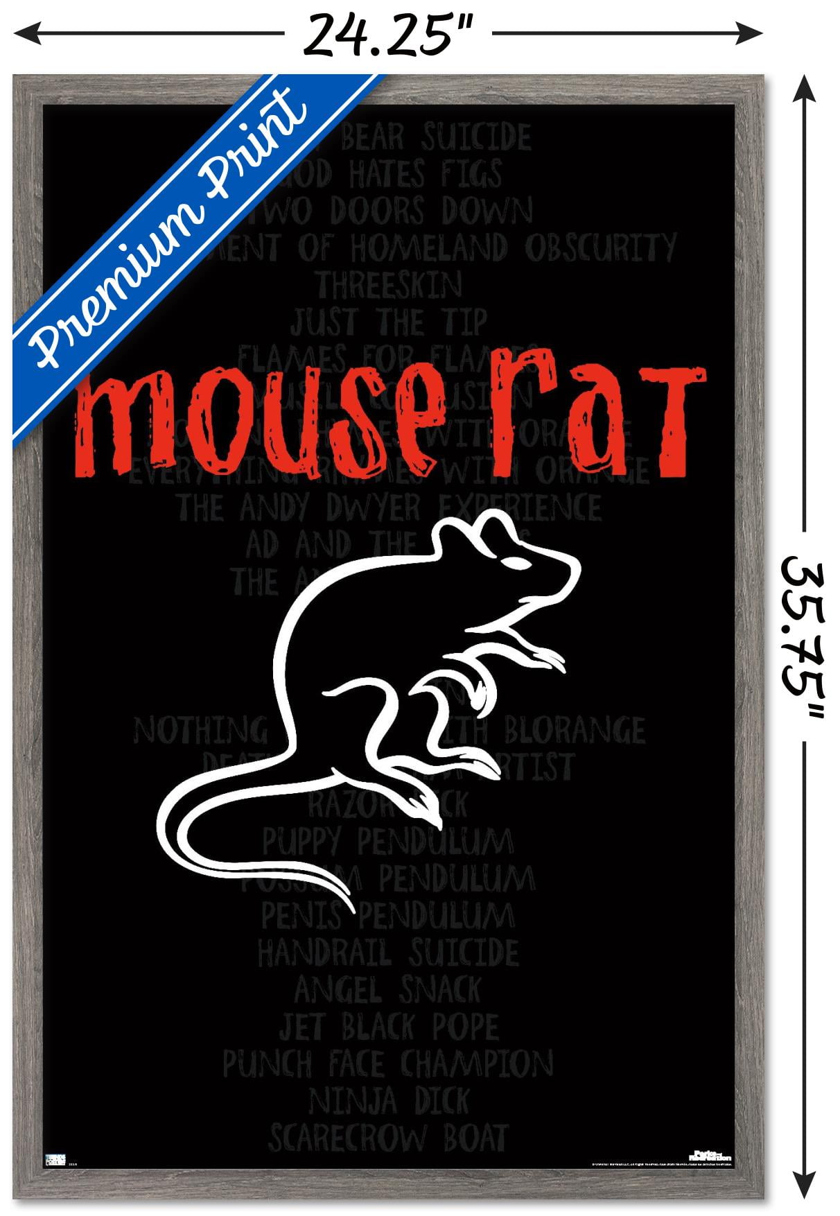 Parks and Recreation - Mouse Rat Wall Poster, 22.375" x 34" Framed