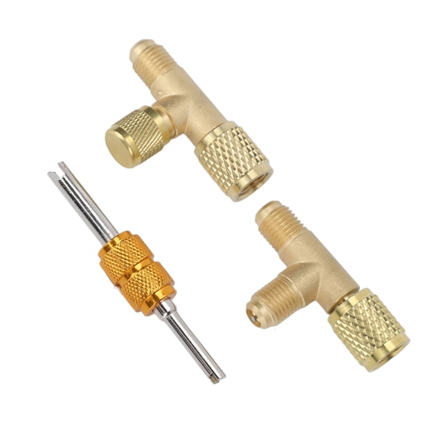 Access Tee Fittings,1/4in Valves Core Brass Quick Coupler Access Tee Valves Core Tee Adapter Quality You Can Trust