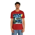 thumbnail image 4 of Santa in Van Gogh's Starry Night Christmas-Unisex Jersey Short Sleeve Tee, 4 of 4