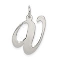 thumbnail image 1 of 925 Sterling Dainty Letter V Initiale Nom Monogramme Collier Pendentif Pendentif, 1 of 6