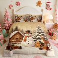 thumbnail image 2 of Manfei Winter King Size Comforter Sets Christmas Comforters King Size, Peach Pink 3-Pieces 1 Comforter and 2 Pillowcases, Xmas Reversible, 2 of 6